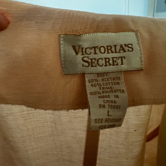 Vintage 90’s Victoria’s Secret Blazer Blush Pink Sexy Suit Jacket Beaded - Picture 16 of 16